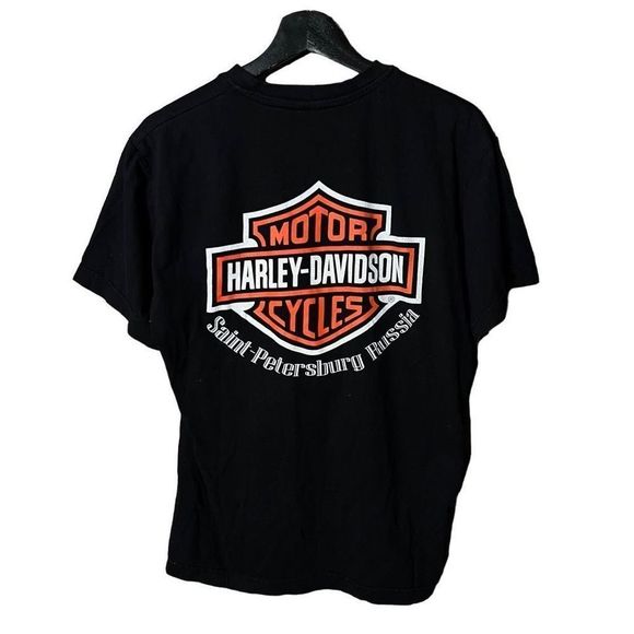 VTG Harley Davidson St Petersburg Russia T Shirt Medium - Picture 4 of 5